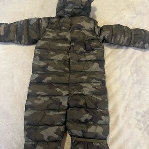 Baby Gap camo snowsuit. 6-12 months